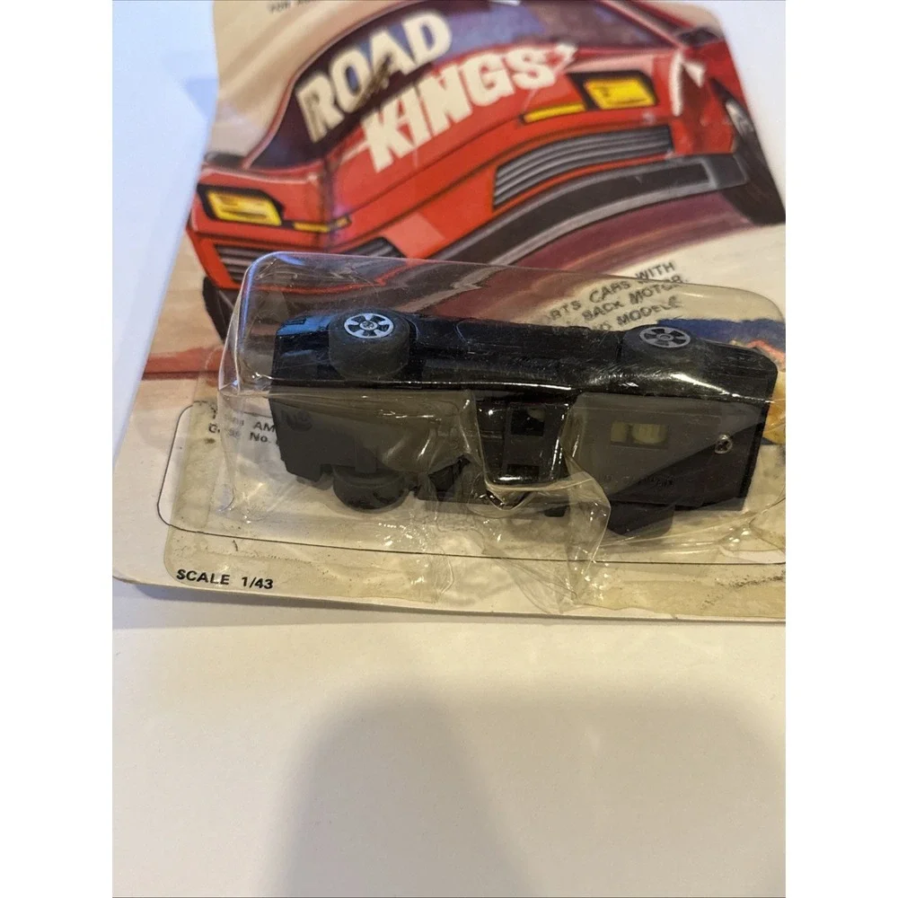 VINTAGE 1980s DIE‎ CAST ROAD KINGS 1/43 PULL BACK TRANS AM SEALED on CARD